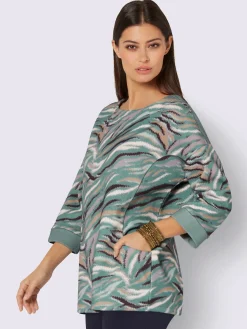 Creation L Tenues De Détente|Pulls<T-shirt à manches 3/4 pur coton