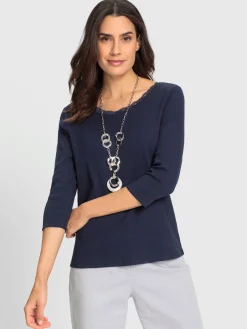 T-Shirts<T-shirt à manches 3/4 qualité coton doux sur la peau