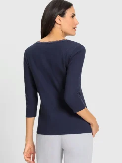 T-Shirts<T-shirt à manches 3/4 qualité coton doux sur la peau