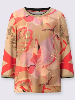 Creation L T-Shirts<T-shirt à manches 3/4 qualité maille imprimée