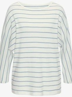 Vivance T-Shirts<T-shirt à manches 3/4 rayures structurées