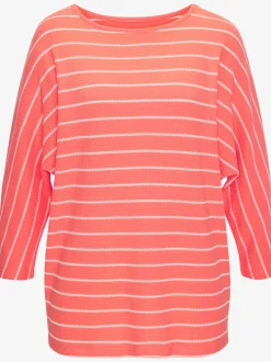 Vivance T-Shirts<T-shirt à manches 3/4 rayures structurées