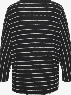 Vivance T-Shirts<T-shirt à manches 3/4 rayures structurées