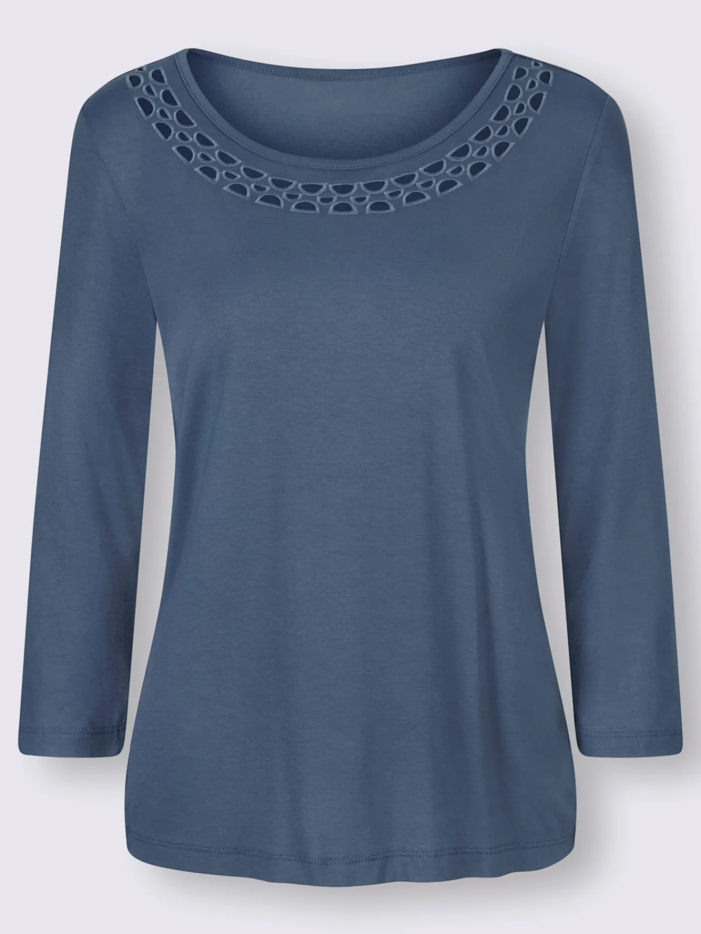 Creation L T-Shirts<T-shirt à manches 3/4 superbe encolure