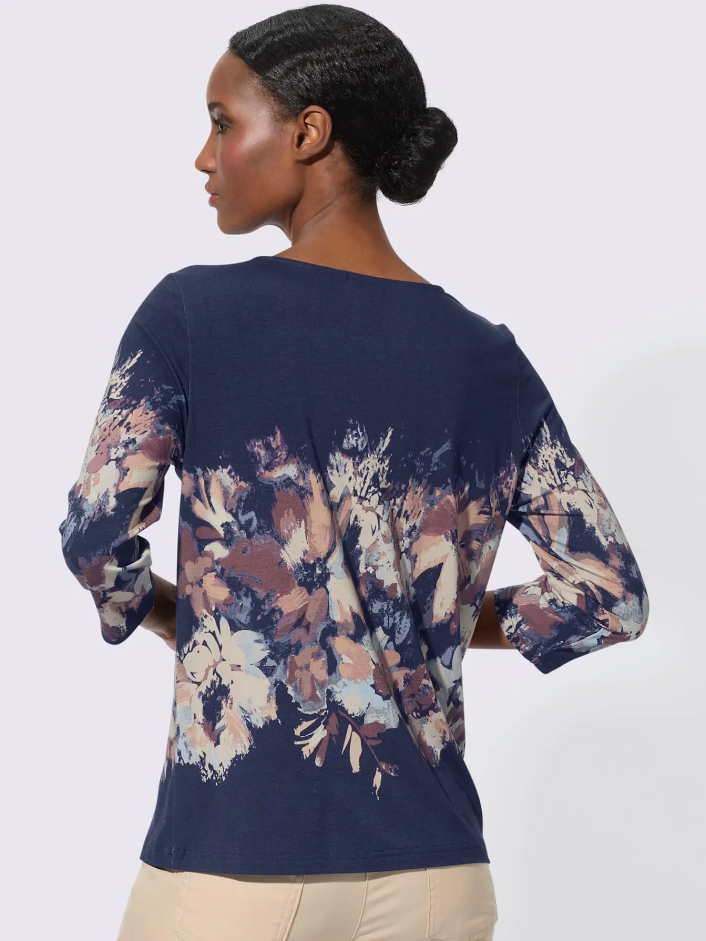 Creation L T-Shirts<T-shirt à manches 3/4 viscose