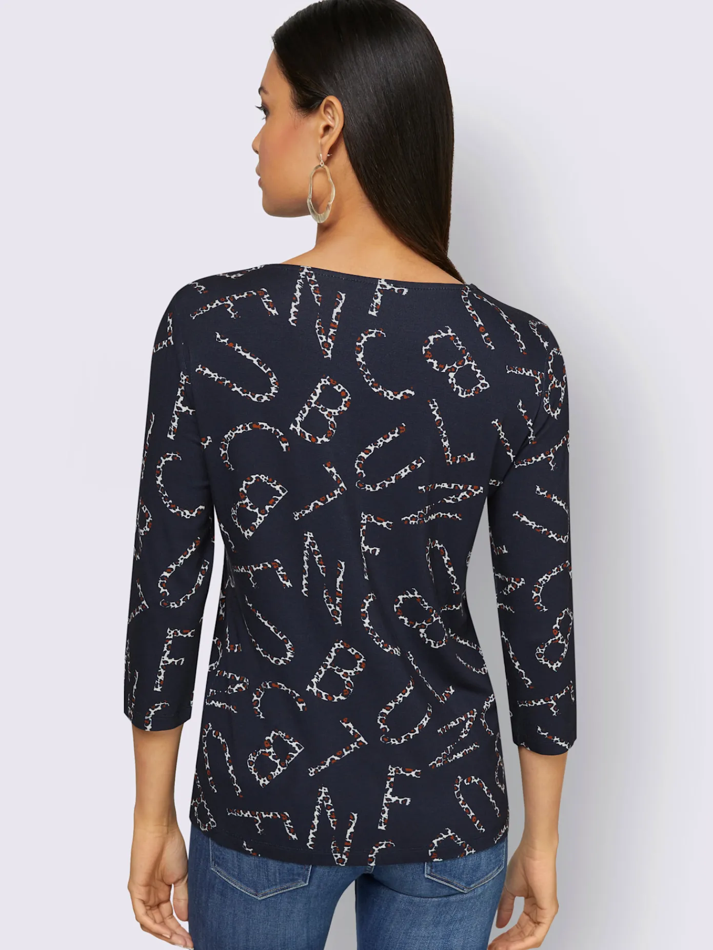 Creation L T-Shirts<T-shirt à manches 3/4 viscose