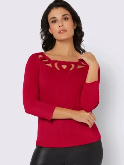 Creation L T-Shirts<T-shirt à manches 3/4 viscose