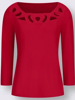 Creation L T-Shirts<T-shirt à manches 3/4 viscose