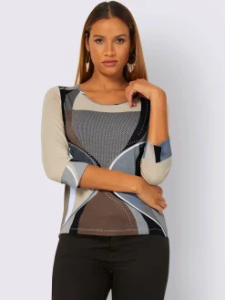 Creation L T-Shirts<T-shirt à manches 3/4 viscose