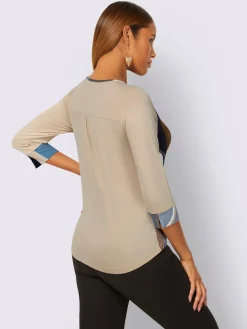 Creation L T-Shirts<T-shirt à manches 3/4 viscose