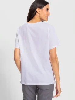 T-Shirts<T-shirt à manches courtes 50% coton