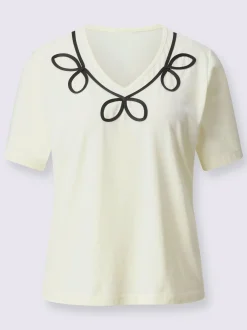 Fair Lady T-Shirts<T-shirt à manches courtes 50% coton et 50% modal