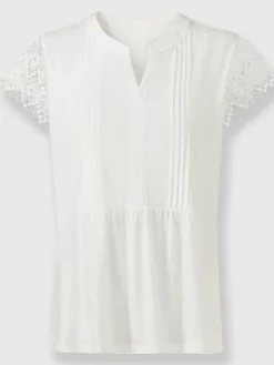 T-Shirts|Débardeurs<T-shirt à manches courtes 50% coton et 50% modal