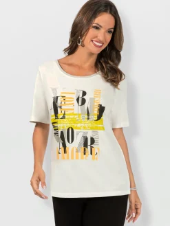 T-Shirts<T-shirt à manches courtes 50% coton