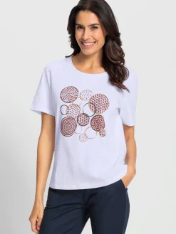 T-Shirts<T-shirt à manches courtes 50% coton