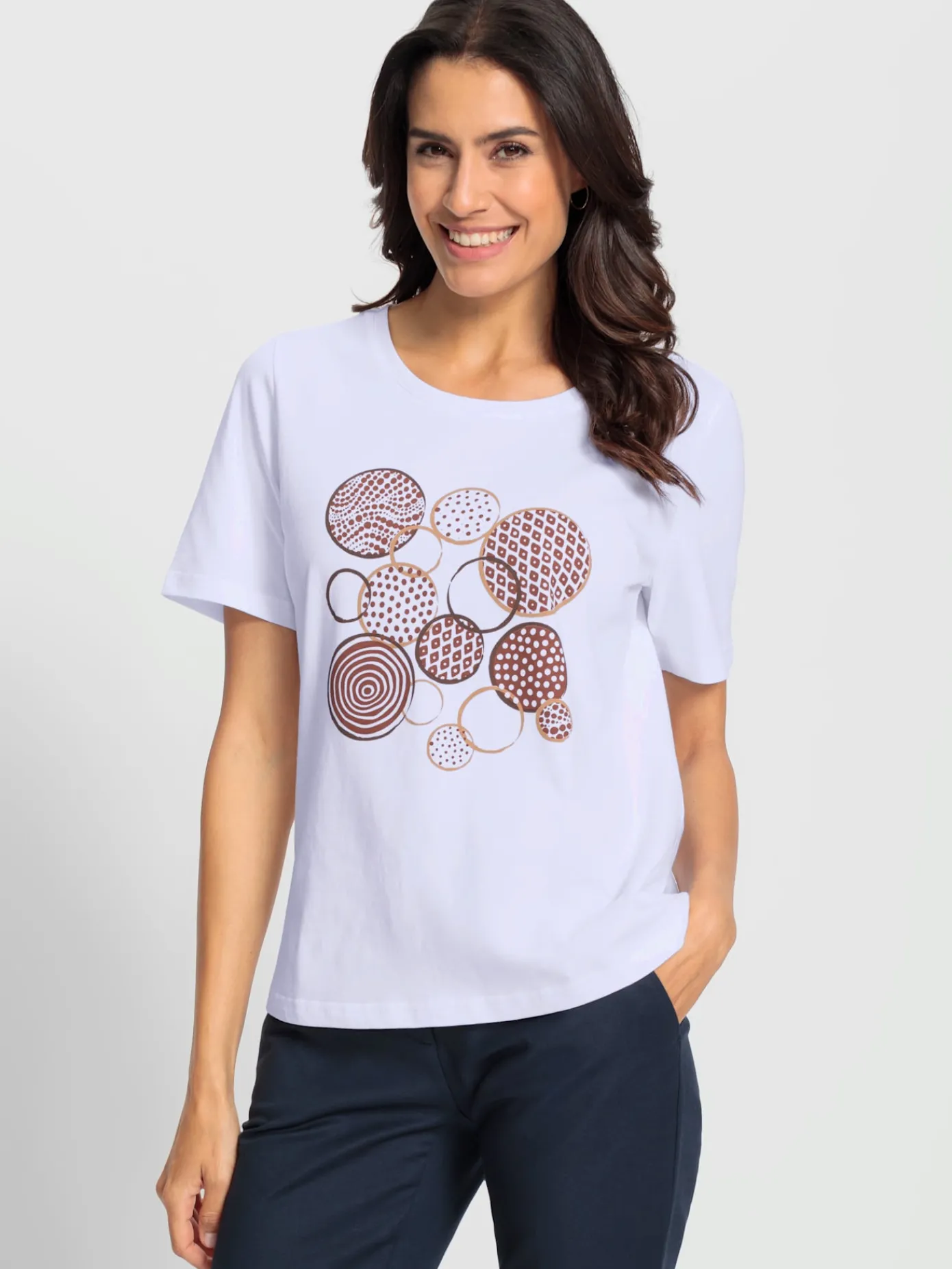 T-Shirts<T-shirt à manches courtes 50% coton