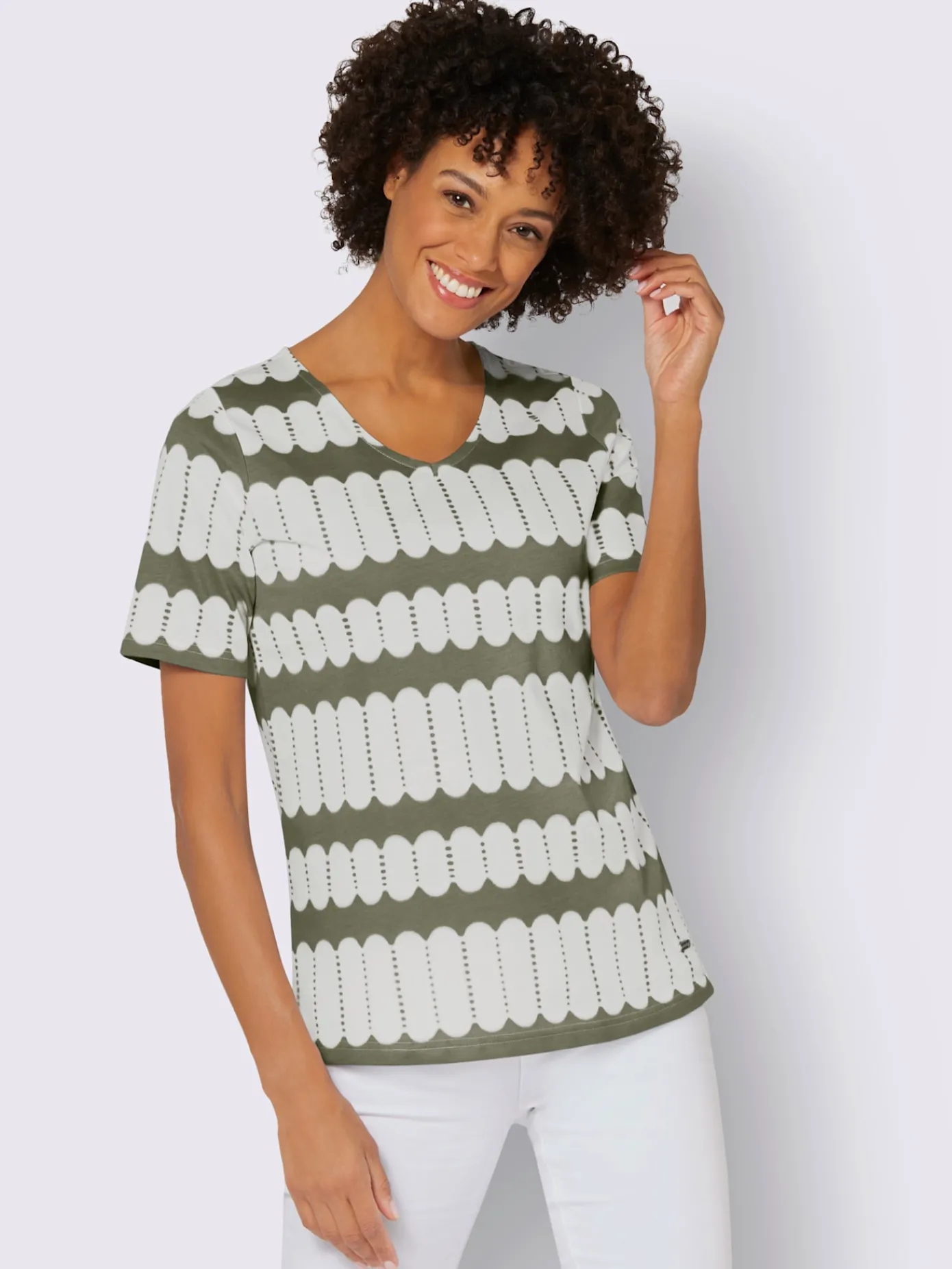 Collection L T-Shirts<T-shirt à manches courtes 50% coton