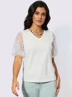 Creation L T-Shirts<T-shirt à manches courtes 48% modal