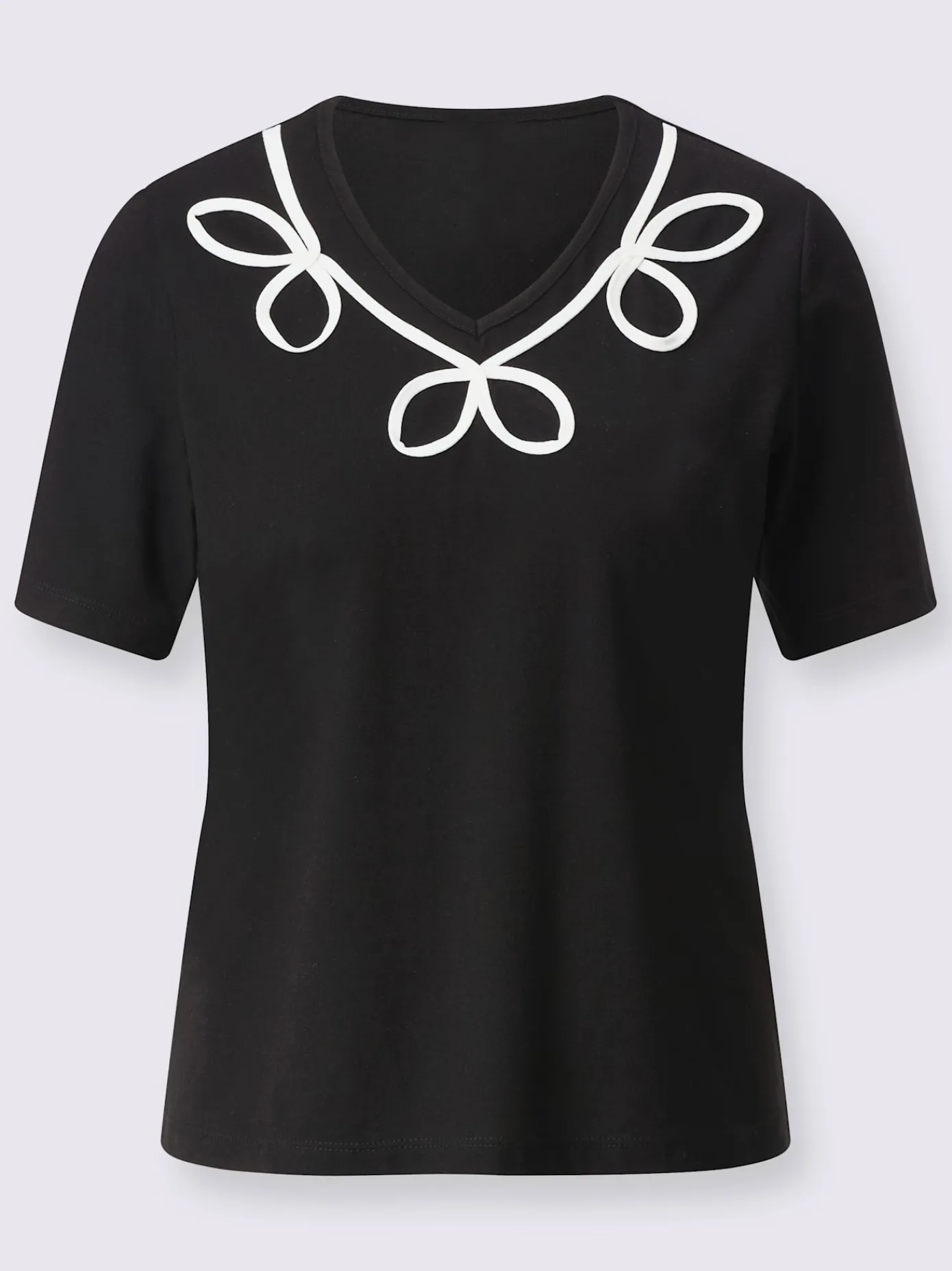 Fair Lady T-Shirts<T-shirt à manches courtes 50% coton et 50% modal