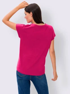 Mandarin T-Shirts<T-shirt à manches courtes 50% modal