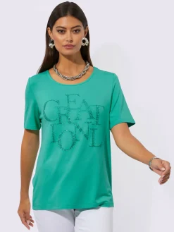 Creation L T-Shirts<T-shirt à manches courtes avec viscose (ecovero)