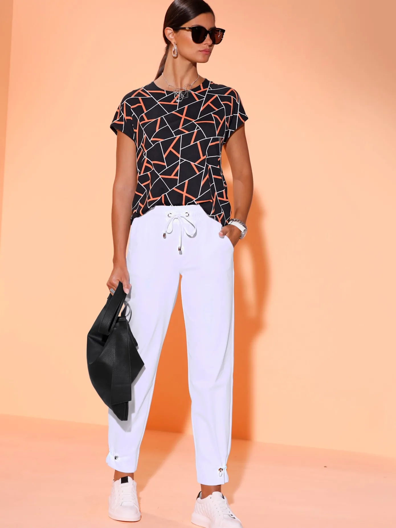 Creation L T-Shirts<T-shirt à manches courtes avec viscose (ecovero)