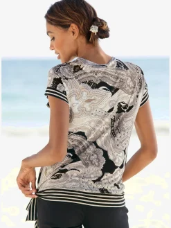 LASCANA T-Shirts<T-shirt à manches courtes belle encolure en v