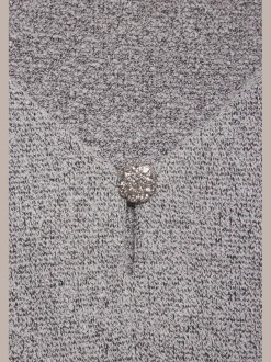 LASCANA T-Shirts<T-shirt à manches courtes bouton brillant à strass au niveau de l'encolure