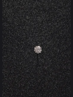 LASCANA T-Shirts<T-shirt à manches courtes bouton brillant à strass au niveau de l'encolure