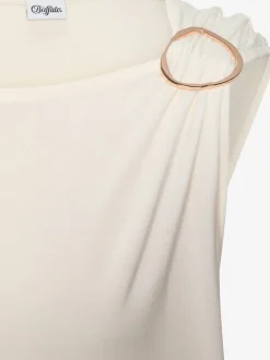 Vivance T-Shirts<T-shirt à manches courtes boucle décorative dorée sur l'épaule gauche