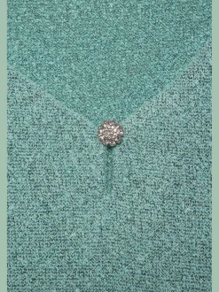 LASCANA T-Shirts<T-shirt à manches courtes bouton brillant à strass au niveau de l'encolure