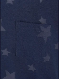 Beachtime T-Shirts<T-shirt à manches courtes dévoré légèrement transparent avec motif étoile