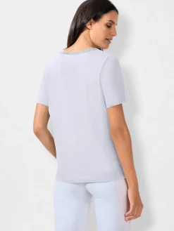 T-Shirts<T-shirt à manches courtes détails argentés