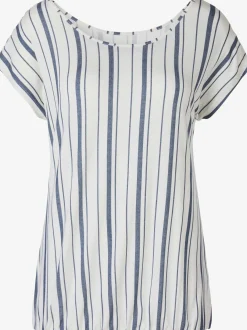 Beachtime T-Shirts<T-shirt à manches courtes design tendance avec rayures verticales