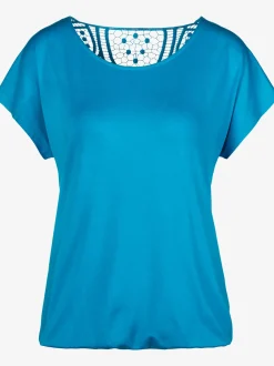 Vivance T-Shirts<T-shirt à manches courtes empiècement en crochet doux au dos