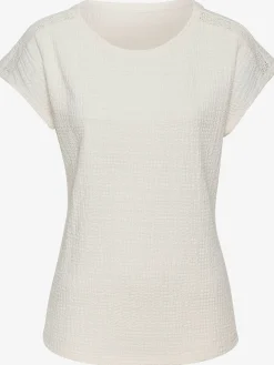 Vivance T-Shirts<T-shirt à manches courtes empiècement crochet fin aux épaules