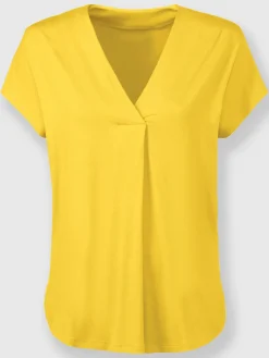 Rick Cardona T-Shirts<T-shirt à manches courtes encolure en v chevauchante