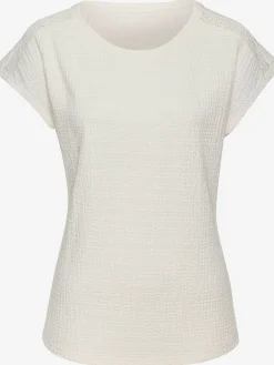 Vivance T-Shirts<T-shirt à manches courtes empiècement crochet fin aux épaules