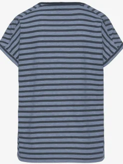 Elbsand T-Shirts<T-shirt à manches courtes encolure ronde avec bord-côtes ouverts