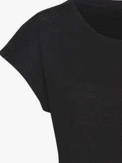 Vivance T-Shirts<T-shirt à manches courtes empiècement crochet fin aux épaules