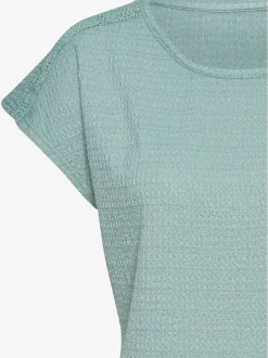 Vivance T-Shirts<T-shirt à manches courtes empiècement crochet fin aux épaules