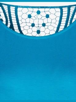 Vivance T-Shirts<T-shirt à manches courtes empiècement en crochet doux au dos