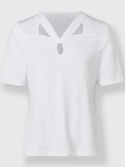 Ashley Brooke T-Shirts<T-shirt à manches courtes encolure raffinée