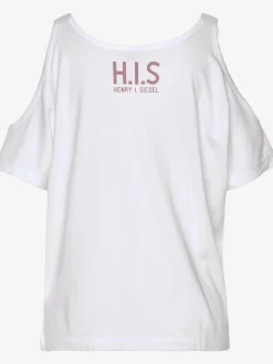 H.I.S T-Shirts<T-shirt à manches courtes encolure ronde