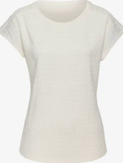 Vivance T-Shirts<T-shirt à manches courtes empiècement crochet fin aux épaules