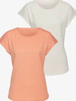 Vivance T-Shirts<T-shirt à manches courtes empiècement crochet fin aux épaules