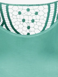 Vivance T-Shirts<T-shirt à manches courtes empiècement en crochet doux au dos