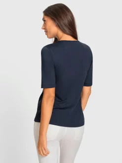 Ashley Brooke T-Shirts<T-shirt à manches courtes encolure raffinée