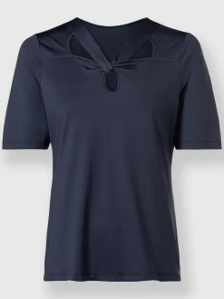 Ashley Brooke T-Shirts<T-shirt à manches courtes encolure raffinée