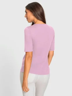 Ashley Brooke T-Shirts<T-shirt à manches courtes encolure raffinée